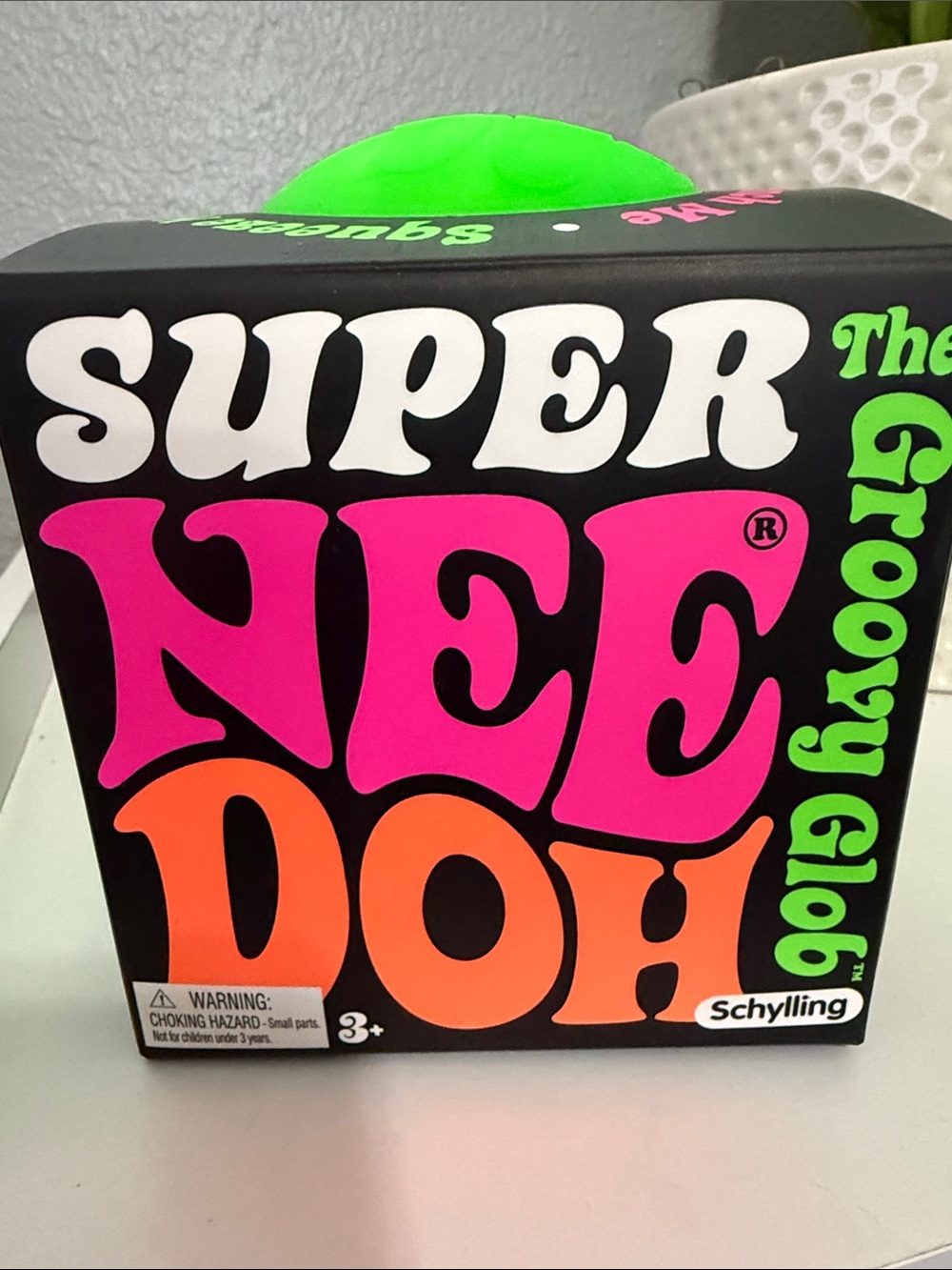 NeeDoh Super Groovy Glob -  Neon Green (AUTHENTIC)